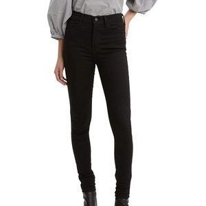 High waisted Levi’s black jeans